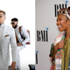 (L-R): Jerome “Romeo” Jones of R&B group Immature/IMx ; Brandy attends the 2019 BMI R&B/Hip-Hop Awards on August 29, 2019 in Sandy Springs, Georgia.